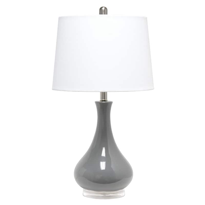 Lalia Home Droplet Table Lamp with Fabric Shade