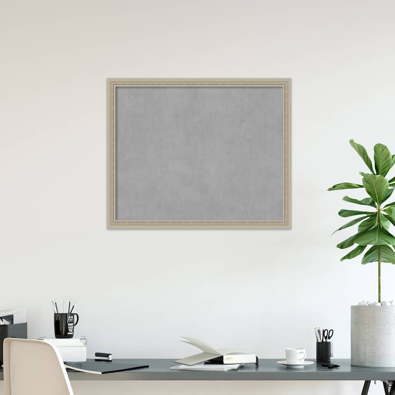 Amanti Art Mezzo Silver Framed Magnetic Board