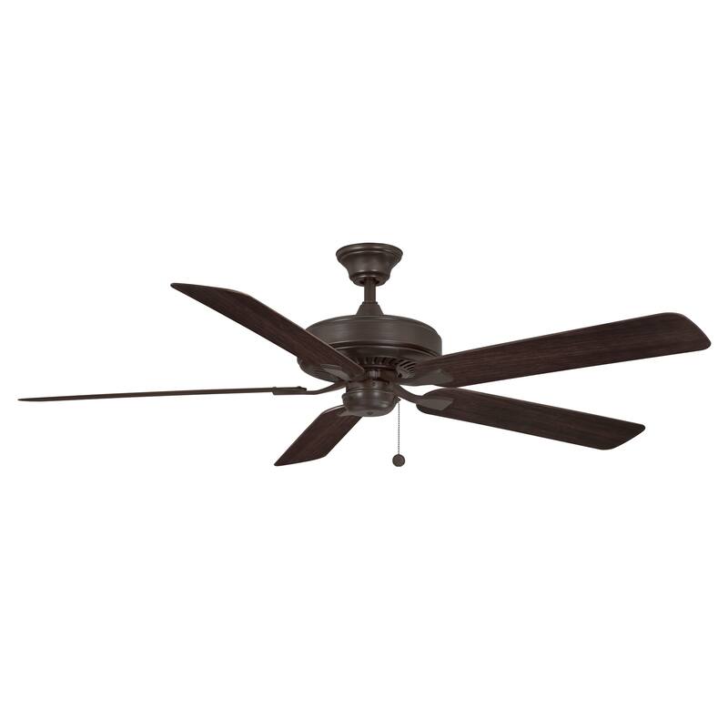 Edgewood 60 inch Indoor/Outdoor Ceiling Fan with Dark Walnut Blades - Dark Bronze