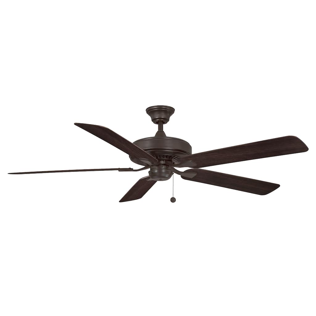 Edgewood 60 inch Indoor/Outdoor Ceiling Fan with Dark Walnut Blades - Dark Bronze