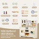 preview thumbnail 7 of 8, Gymax Kids Play Kitchen Wooden Toy Kitchen Playset w/ 14 Accessories