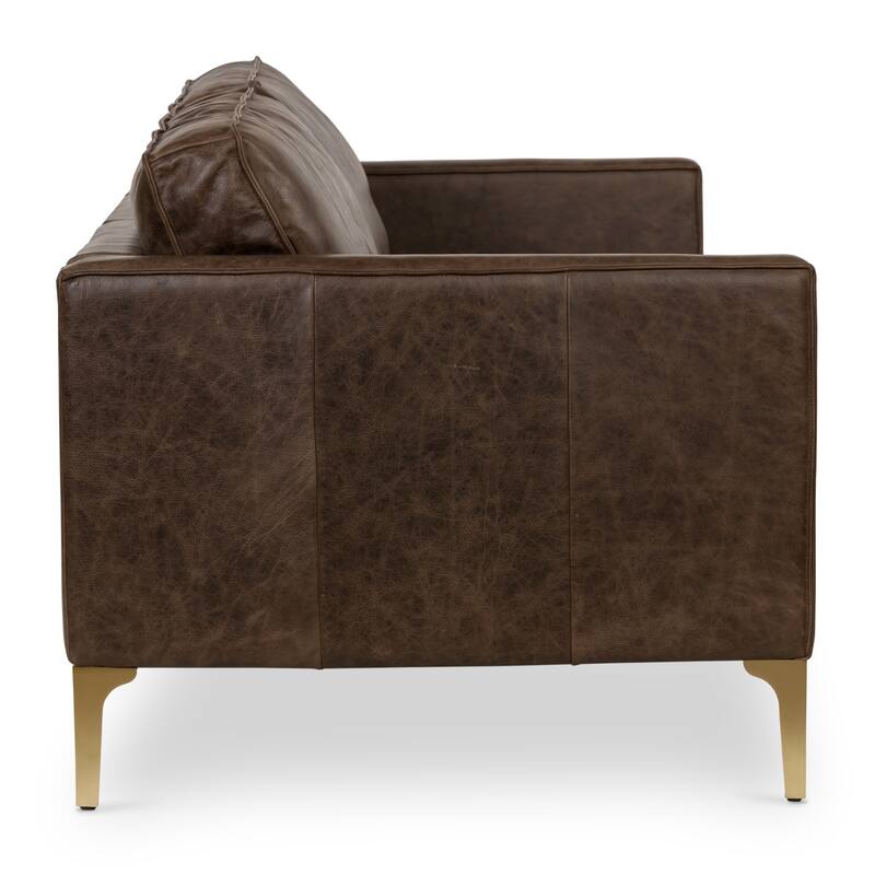 Poly & Bark Mateo 82.5" Sofa - Full Grain Genuine Italian Leather