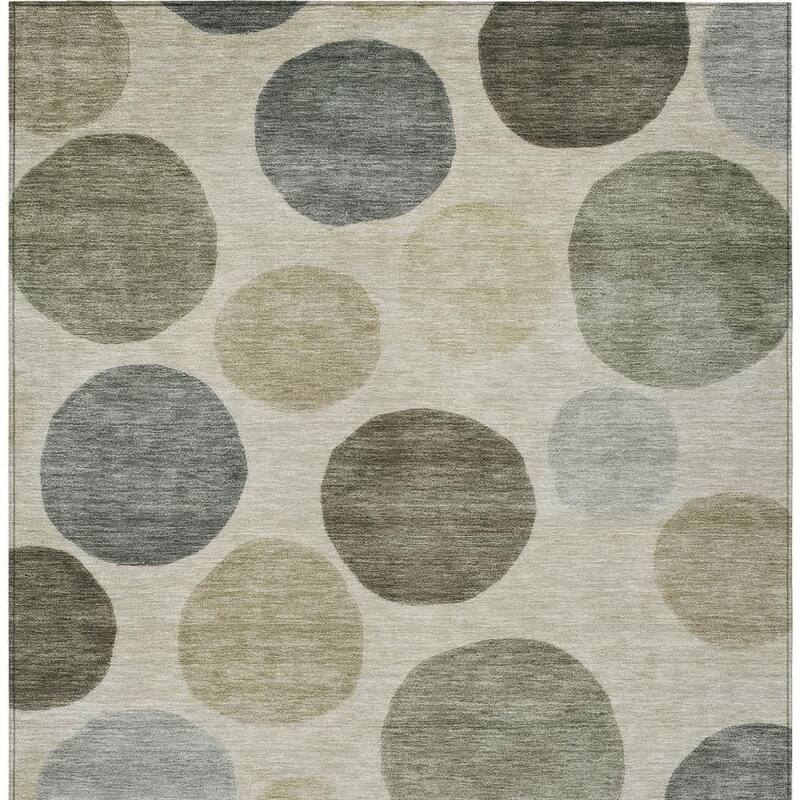 HomeRoots Geometric Transitional Rectangle Outdoor Rug