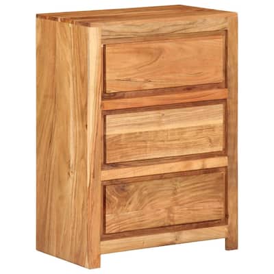 vidaXL Drawer Cabinet Honey brown Solid acacia wood Medium
