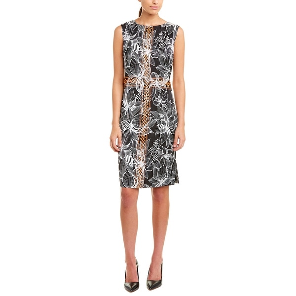 St. John Silk-Blend Shift Dress. Opens flyout.