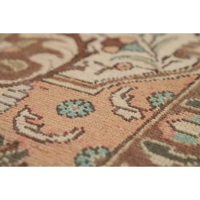 Blue Tabriz Persian Rug Oriental Handmade Wool Carpet - 9'6"x 13'1"