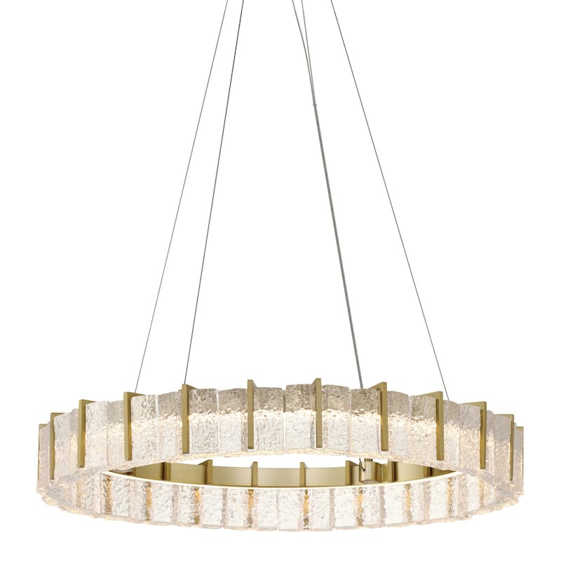 Minka Lavery 2415-L Sevryn 28" Wide LED Pendant - Soft Brass