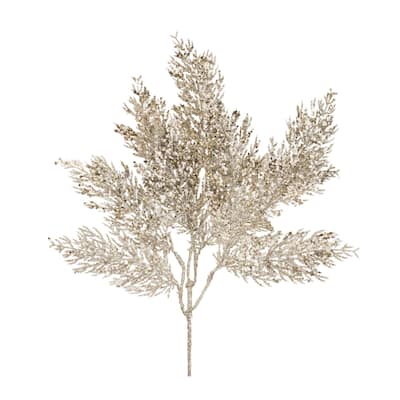 Glittered Cedar Spray (Set of 6)
