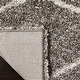 preview thumbnail 56 of 122, SAFAVIEH Hudson Shag Ogee Trellis 2-inch Thick Area Rug 2'3" x 3'9" - Grey/Ivory