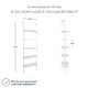 preview thumbnail 70 of 81, Nathan James Theo 5-Shelf Ladder Bookcase Wood with Metal Frame