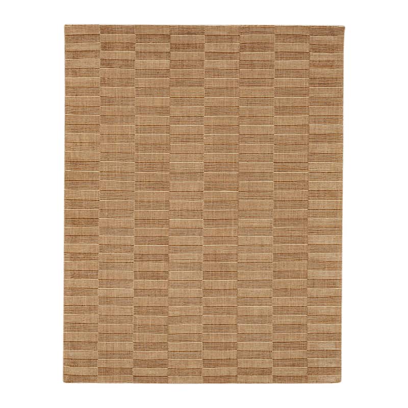 Karastan Broken Stripe Area Rug By Bobby Berk - 9' x 12' - Orange - Runner/Rectangle