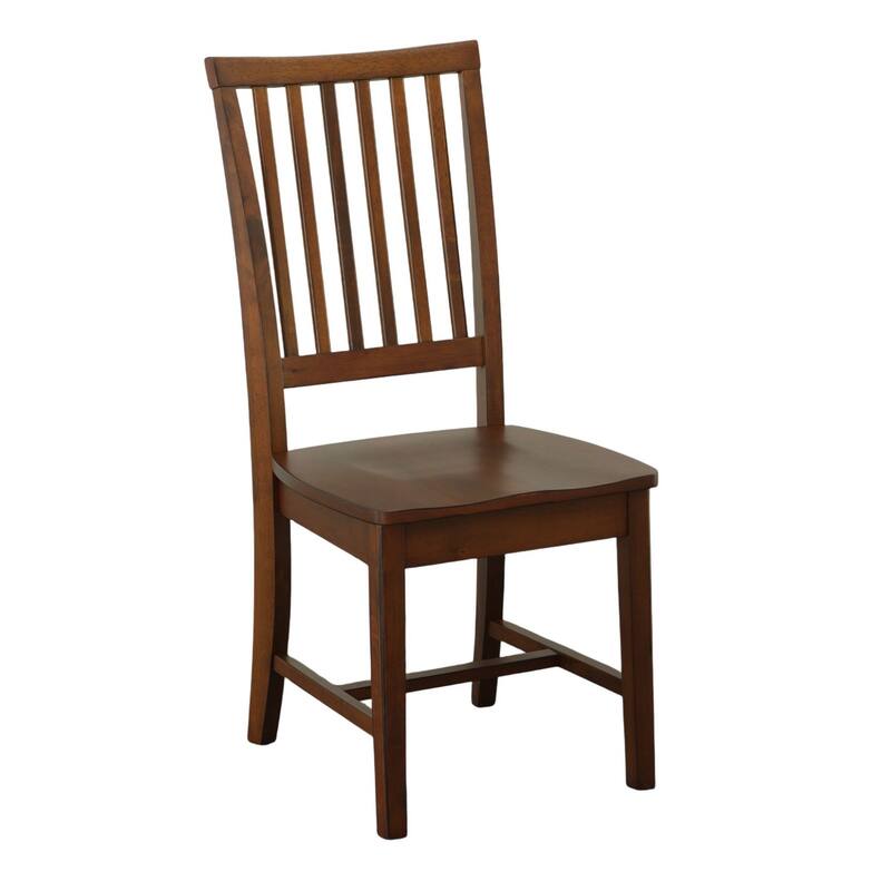Hand Finished Solid Dining Chair - 39" - Chestnut Brown