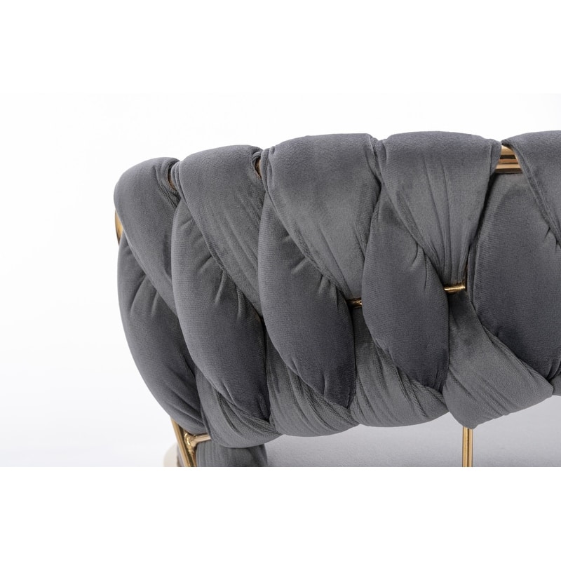 Modern and Luxury Bar Stools With Back And Footrest(Set of 2)Grey - Set of 2