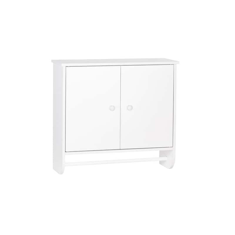 RiverRidge Medford Two-Door Bathroom and Laundry Wall Mount Storage Medicine Cabinet with Adjustable Shelf - White