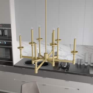 Hunter Briargrove Candle Chandelier - Entry, Dining Room - Glam, Transitional, Modern