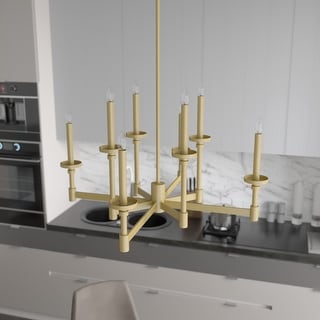 Hunter Briargrove Candle Chandelier - Entry, Dining Room - Glam, Transitional, Modern