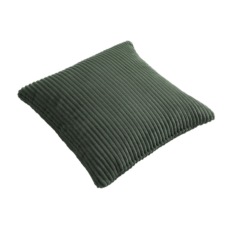 Set of 2 Decorative Corduroy Throw Pillows for Couch & Bed