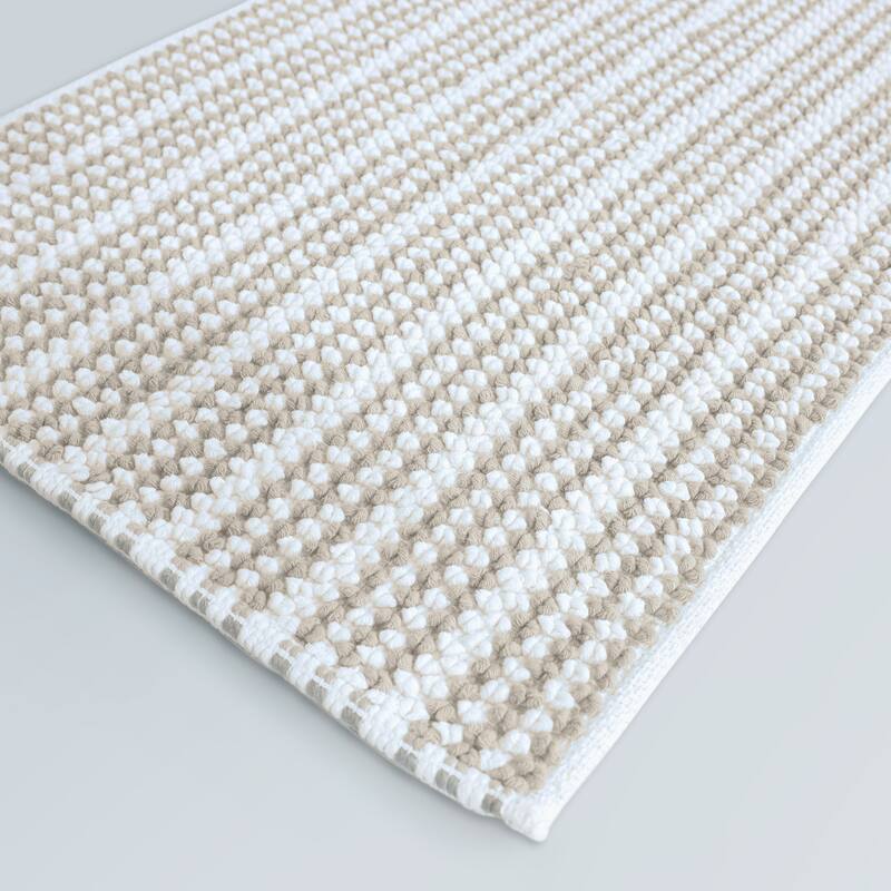 Martex Restore Contrast Stripe 100% Cotton Bath Rug