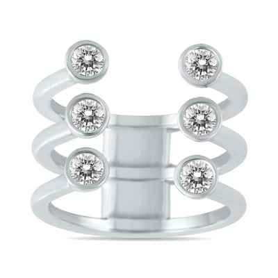 Marquee 5/8 Carat TW Open Diamond Fashion Ring in 14K White Gold