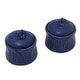 preview thumbnail 1 of 1, NOVICA Handmade Blue Frangipani Ceramic Condiment Jars, Set of 2 (Indonesia) - 3.1 3.1 - Blue
