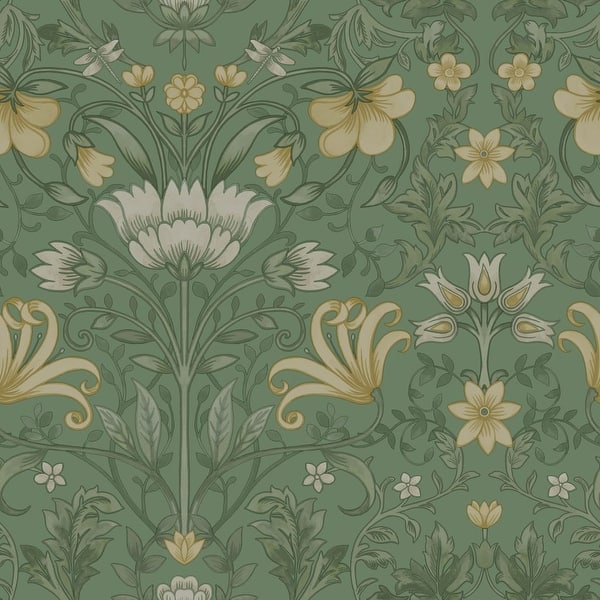 vintage floral pattern wallpaper