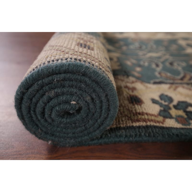 Transitional Oushak Oriental Runner Rug Handmade Wool Carpet - 2'6"x 9'11"