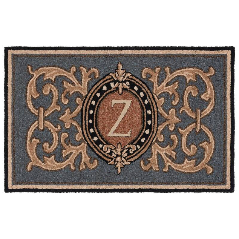 SAFAVIEH Handmade Monogram Irmengard Casual Rug - 2' 6" x 4' - Blue - Z