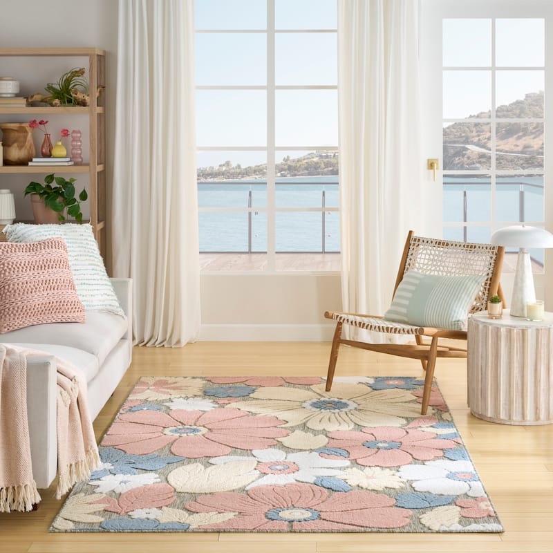 Nourison Aloha Indoor/Outdoor Floral Area Rug