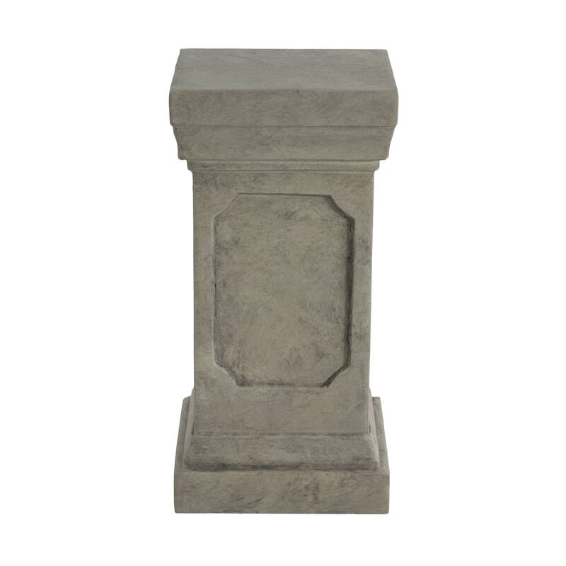 Christopher Knight Home - Thaloren 19.25'' H Indoor/Outdoor Handcrafted MGO Plant Stand Pedestal