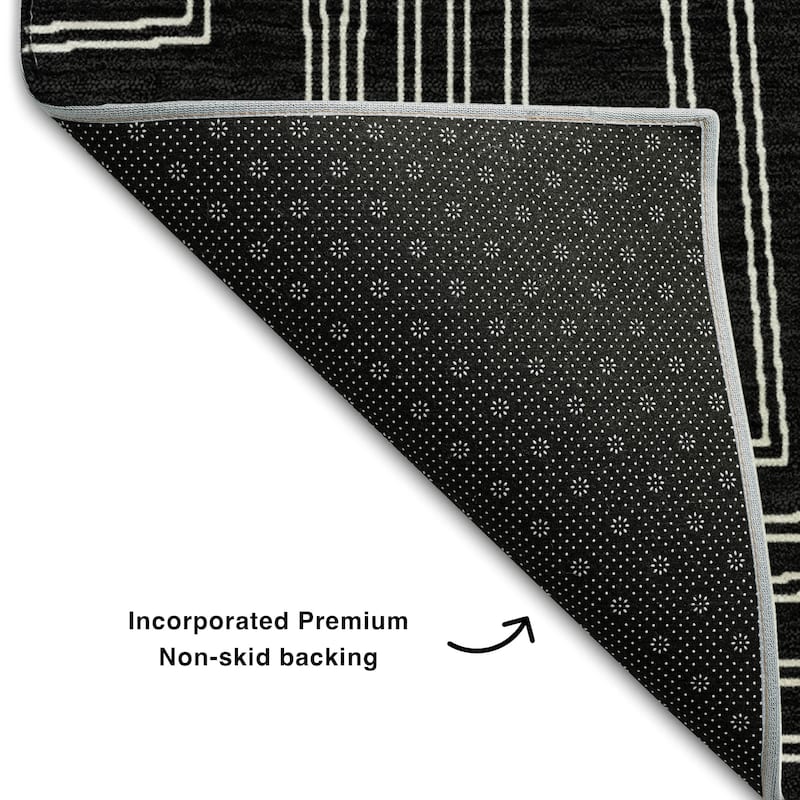 Premium Washable Super Soft Mid Century Modern Mayfield Rug