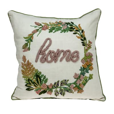 Parkland Collection Abali Transitional Black and White Pillow Cover