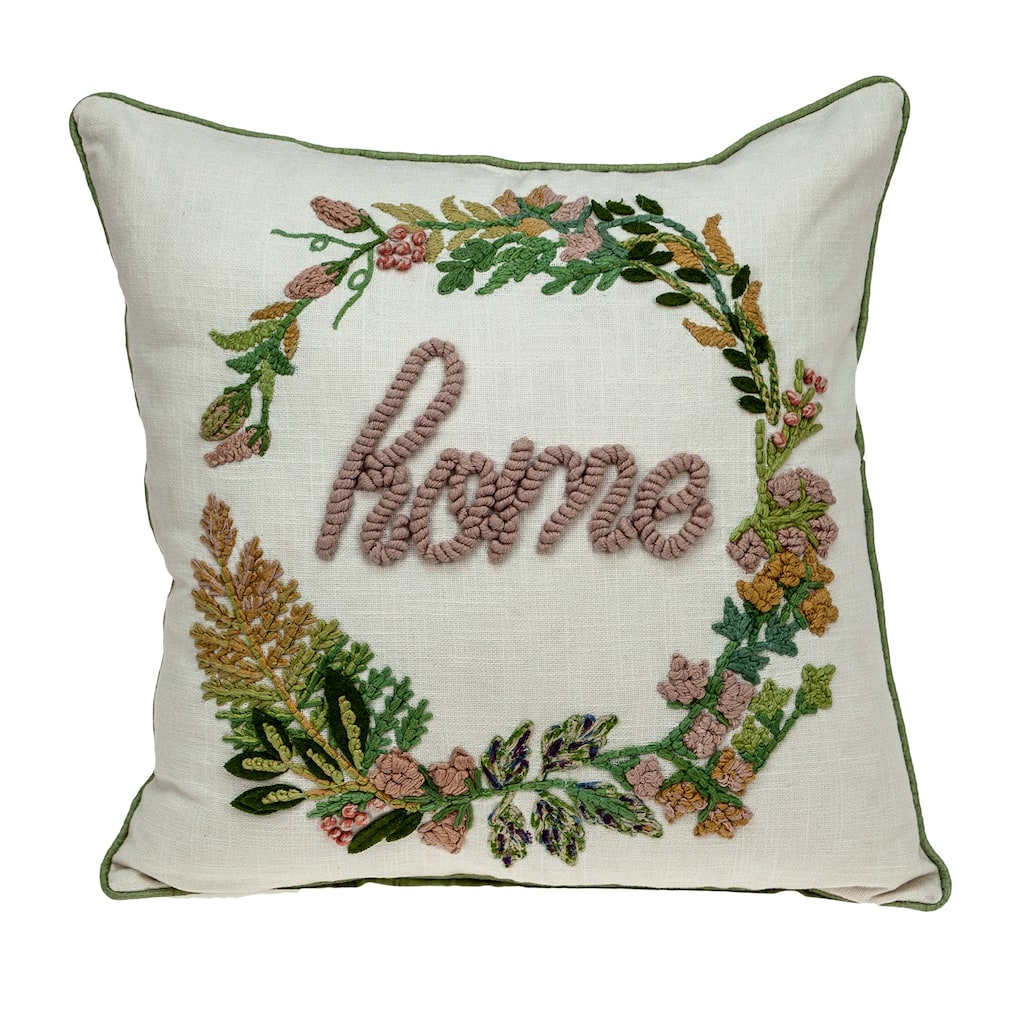 Parkland Collection Abali Transitional Black and White Pillow Cover