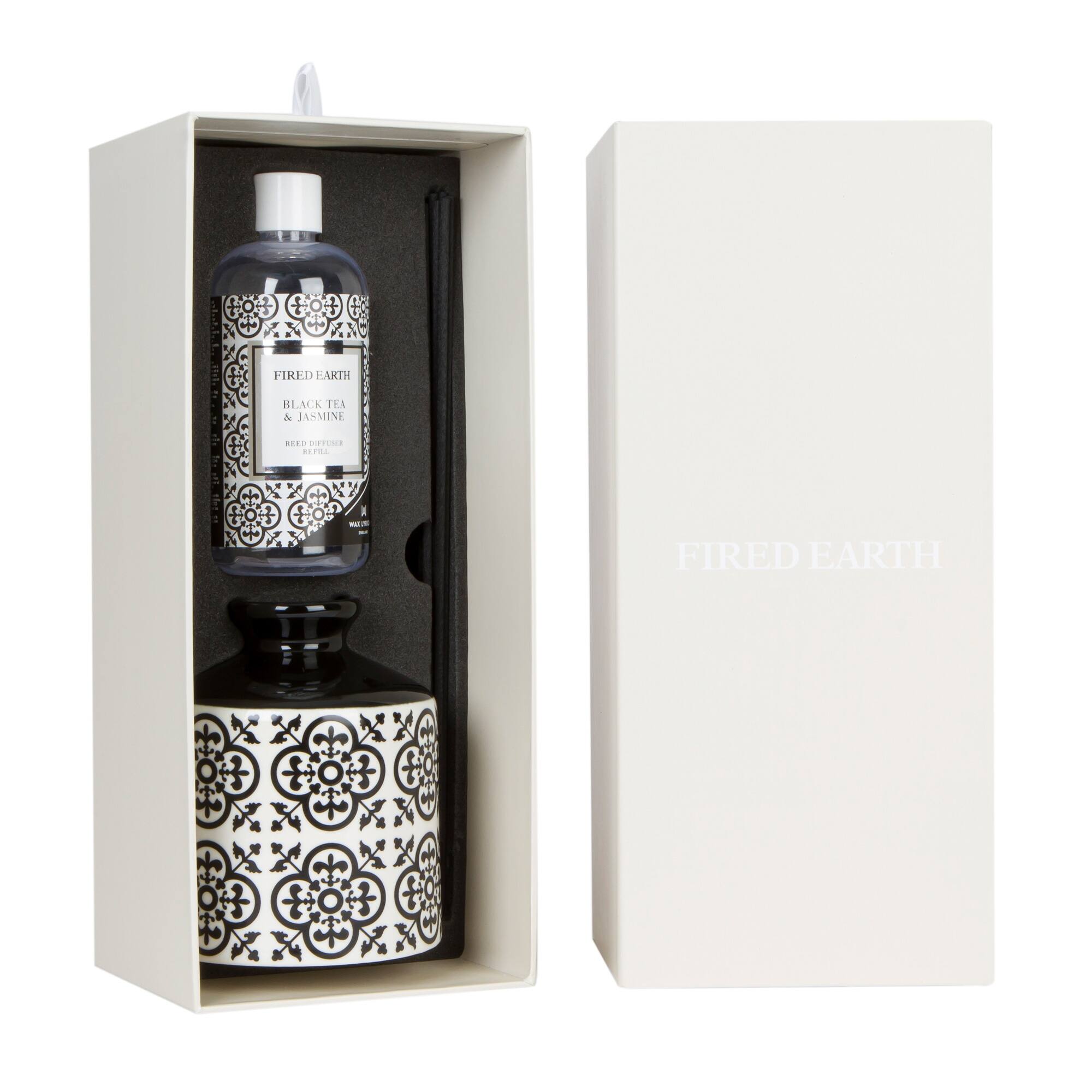 Wax Lyrical Fired Earth Black Tea and Jasmine Ceramic Reed Diffuser