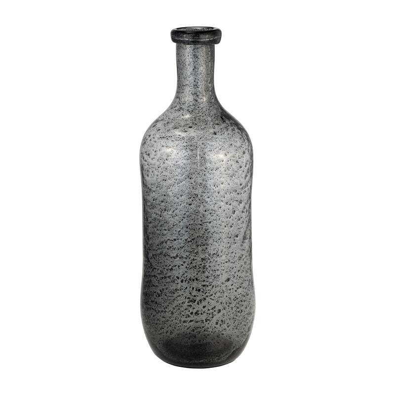 Sagebrook Home Artisan Modern Gray Glass Vase