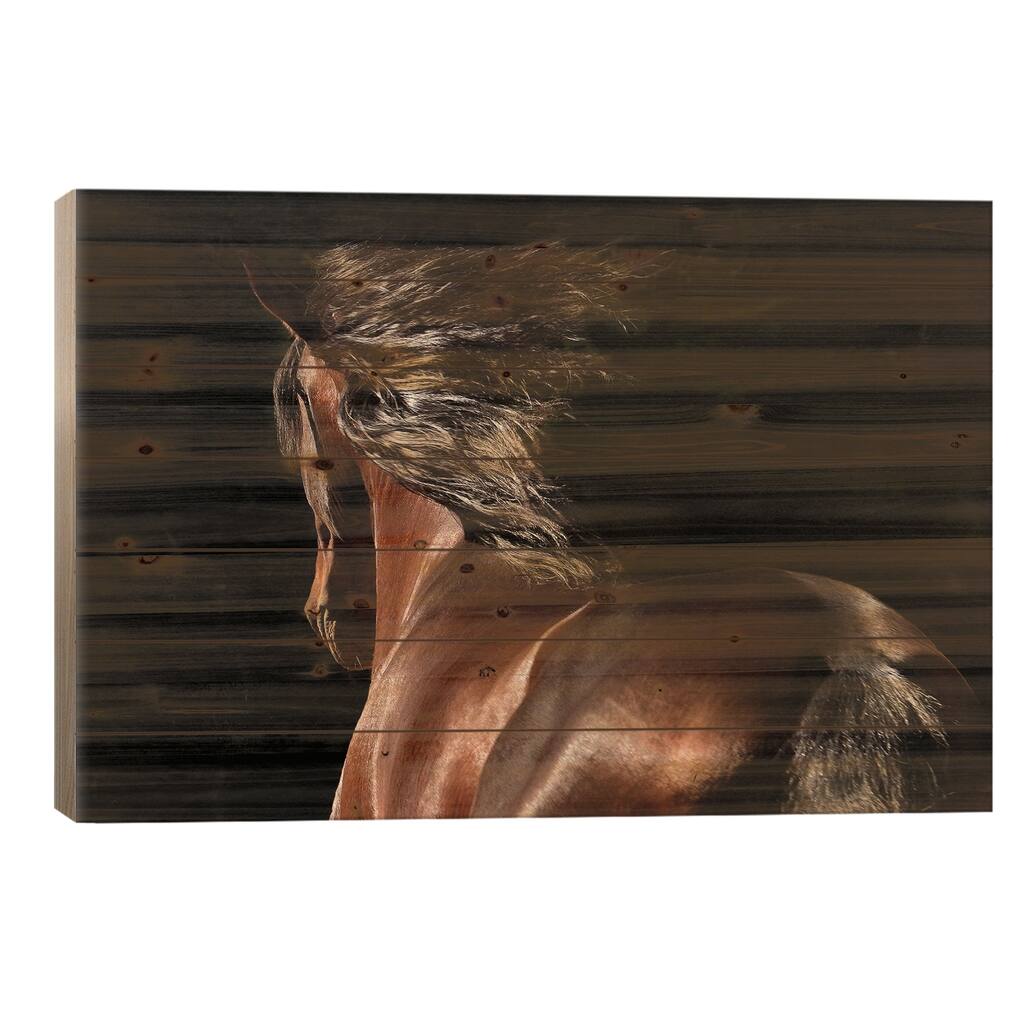 Reflection Print On Wood by Tony Stromberg - Multi-Color