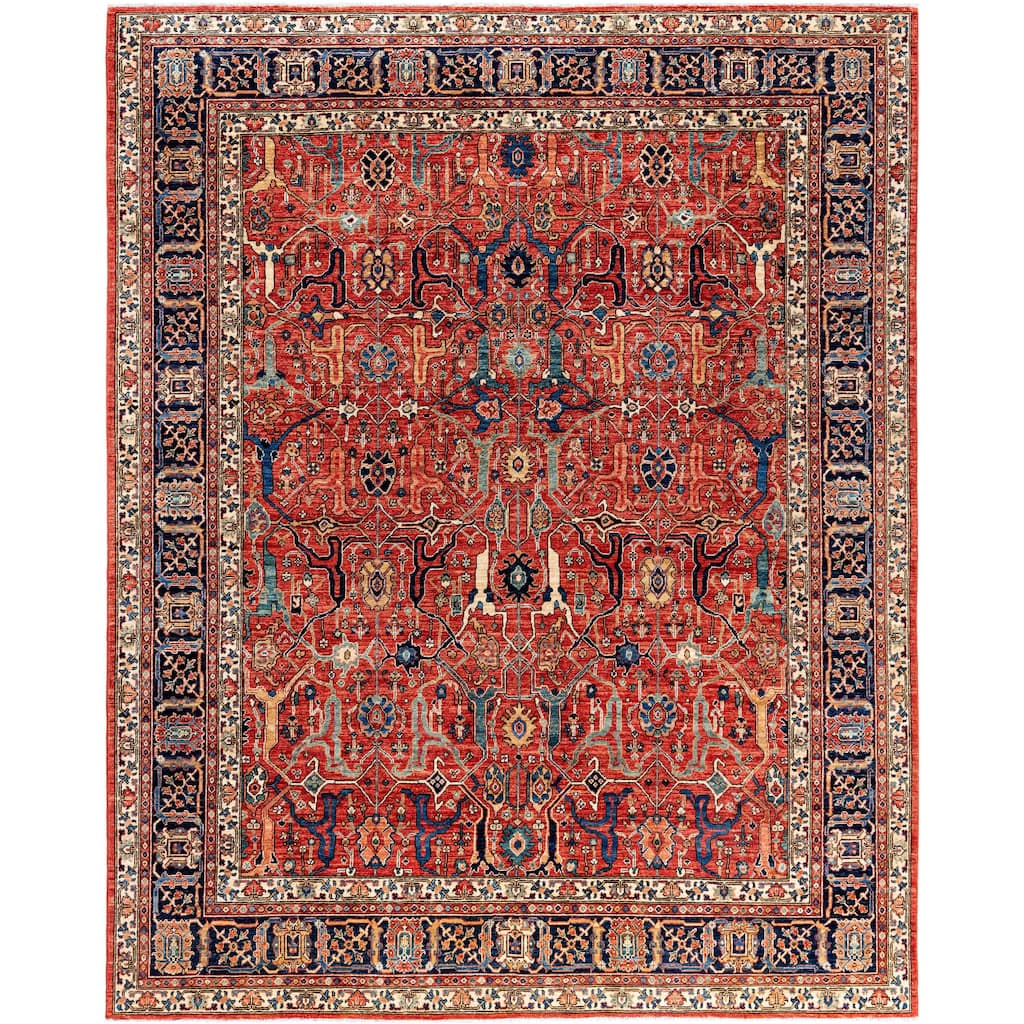 Serapi One-of-a-Kind Hand-Knotted Area Rug - Red - 7' 10" x 9' 10"