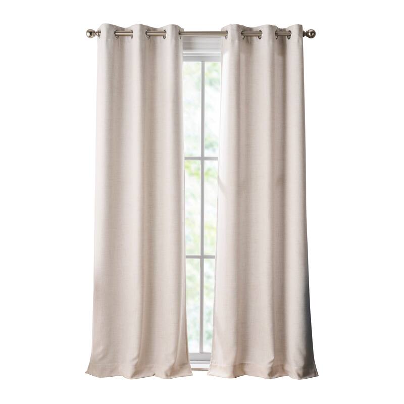 Tommy Hilfiger Hudson Grommet Window Curtain Panel Pair