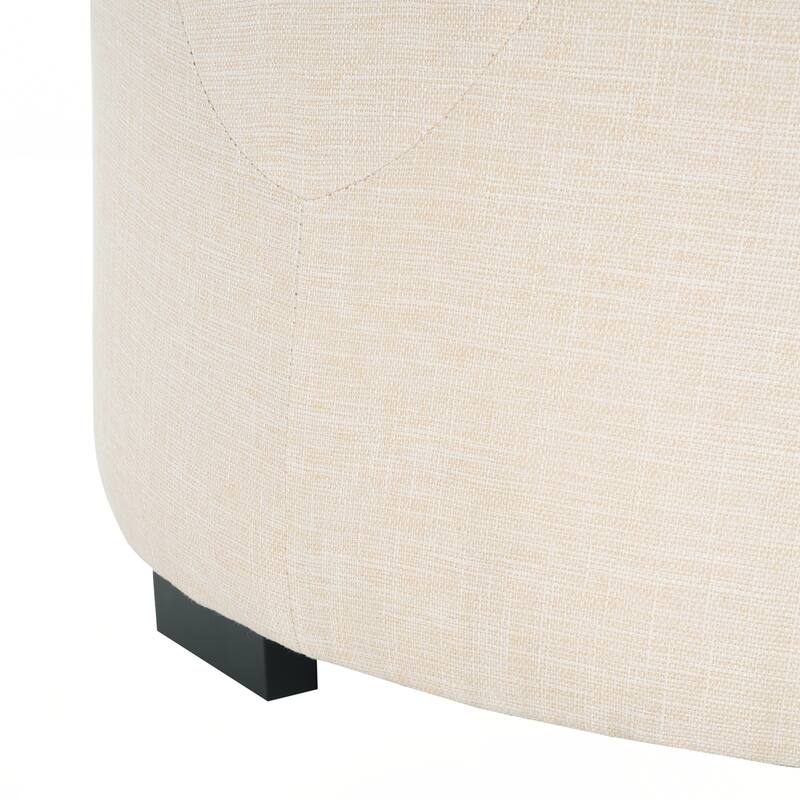 Upholstered Round Ottoman
