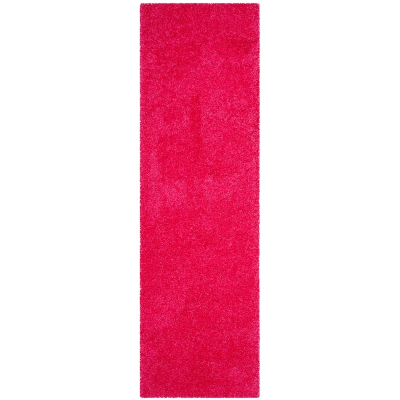 SAFAVIEH Laguna Shag Verdiana Solid Color 2-inch Thick Rug.