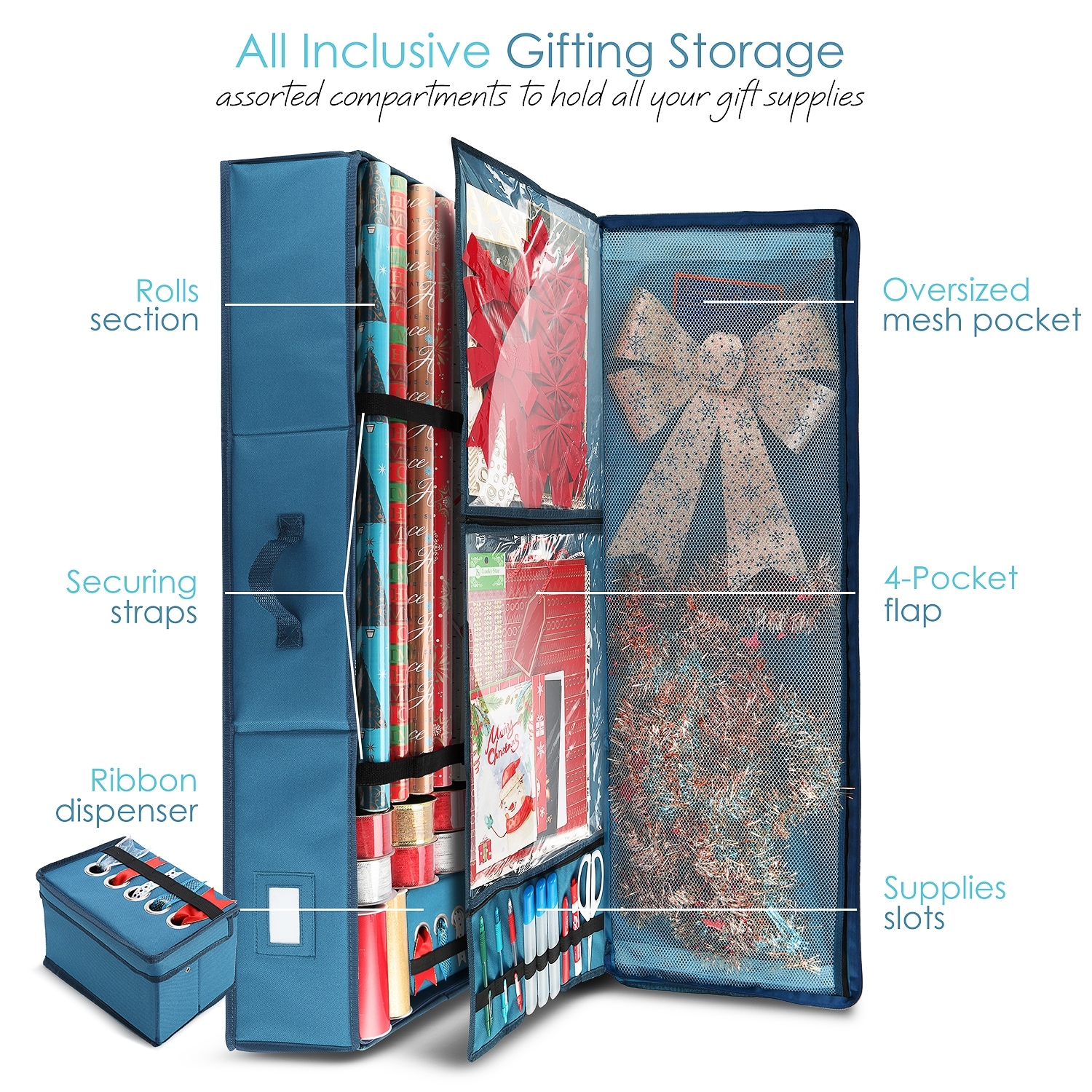 StorageBud Tear Proof Gift Wrapping Paper Storage Container - Premium  Christmas Wrapping Paper Holder - On Sale - Bed Bath & Beyond - 36784827