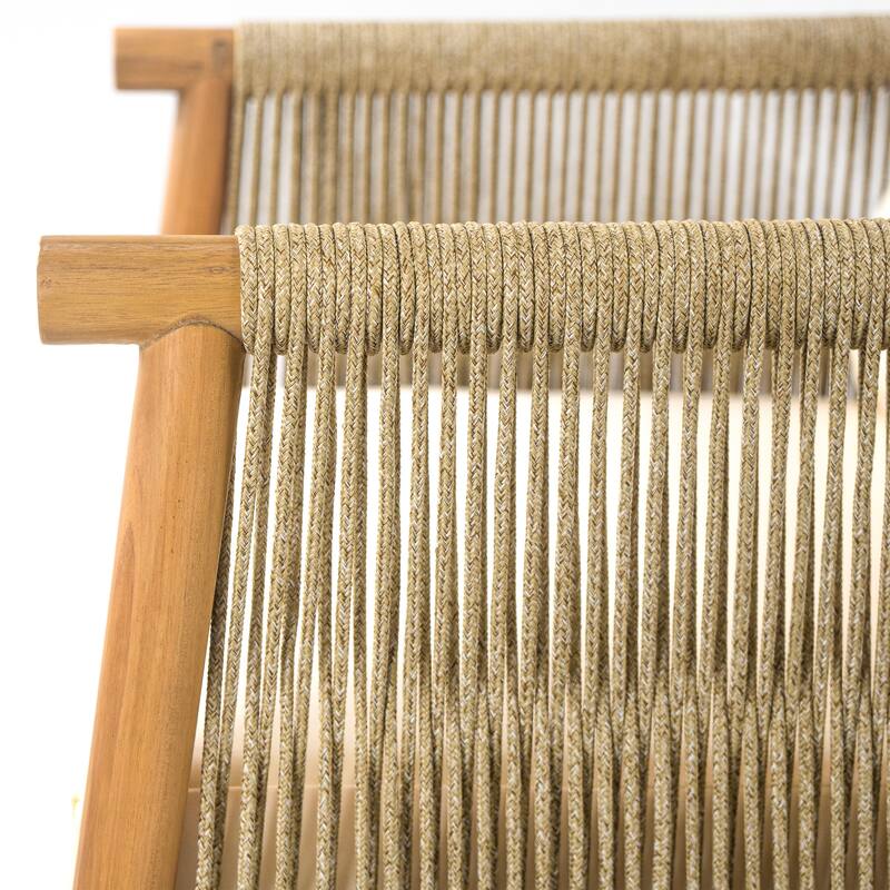 Christopher Knight Home - 28" Modern Outdoor Woven Lounge Chair with Solid Wood Frame and Comfortable Polyester Cushions