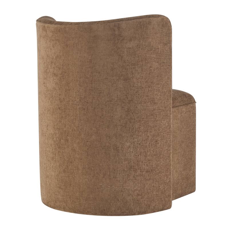 NPD Furniture Morraine Chenille Dining Chair with Casters