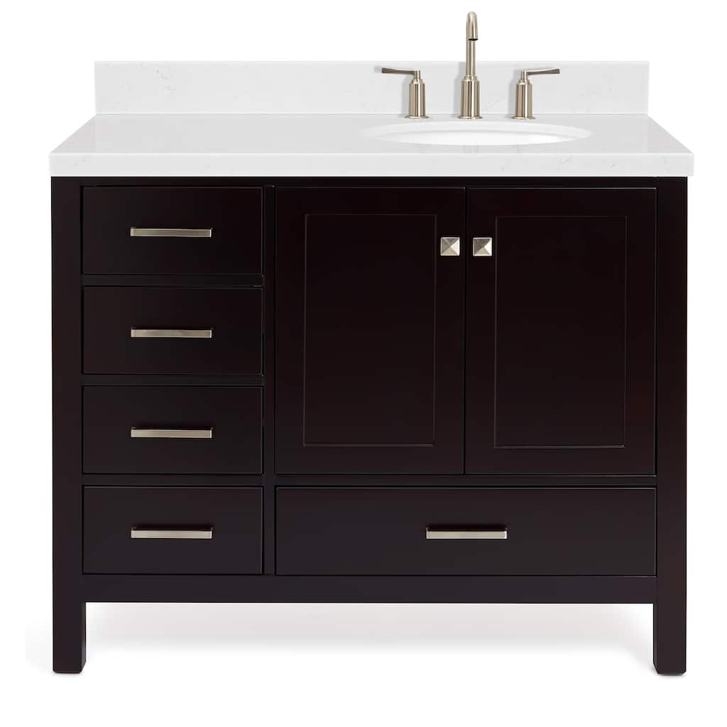 Ariel A042SRCQOVO Cambridge 43" Free Standing Single Basin Vanity Set