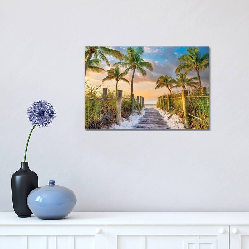 iCanvas "Tropical Beach Sunrise Key West Florida" by Susanne Kremer Canvas Print - 12x18x1.5
