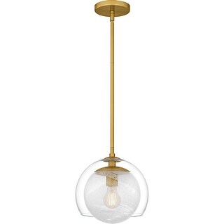 Eslinger 1-Light Brushed Gold Mini Pendant