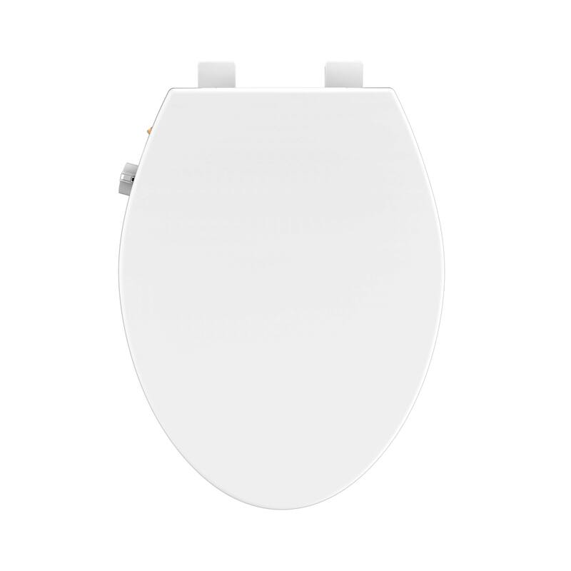 Ryse 3 In. Raised Elongated Soft Close Ada Compliant Toilet Seat With Bidet In Glossy White