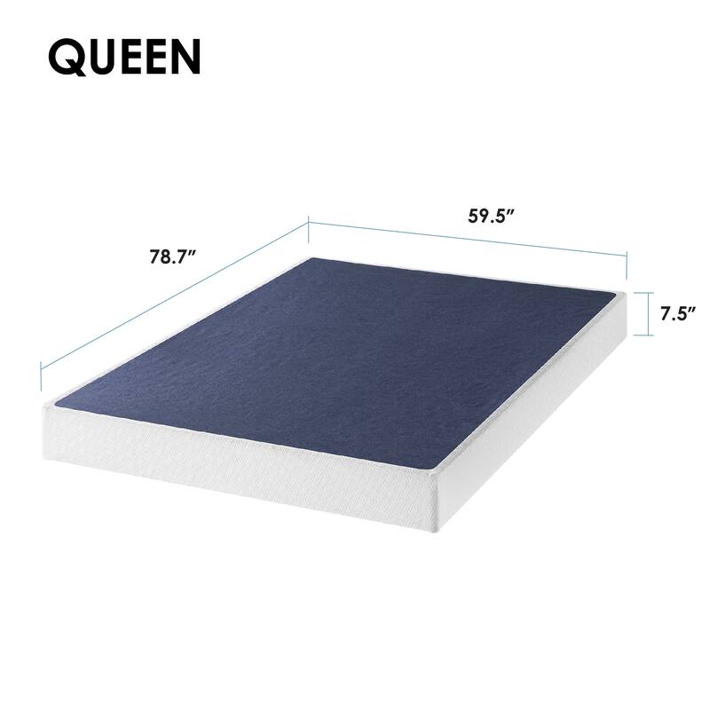 4 Inch and 7.5 Inch Metal Box Spring Mattress Support with Wood Slats