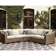 preview thumbnail 1 of 9, Signature Design by Ashley Beachcroft Beige 3-piece Outdoor Sectional