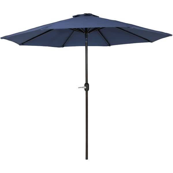 Shop Black Friday Deals On Sunnydaze 9 Fade Resistant Outdoor Patio Umbrella With Auto Tilt Navy Blue Navy Blue Navy Blue Navy 9 Ft Overstock 28730827