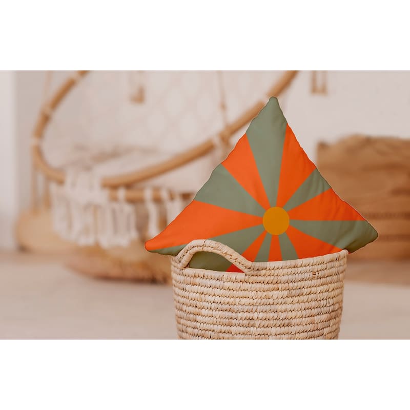 Sunshine Indoor/Outdoor Throw Pillow